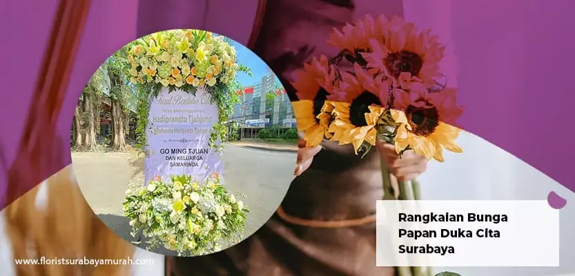rangkaian bunga papan duka cita Surabaya